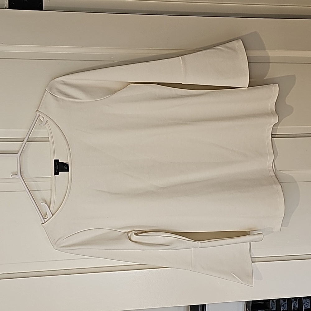 Ann Taylor Factory, White long sleeves shirt, Size M